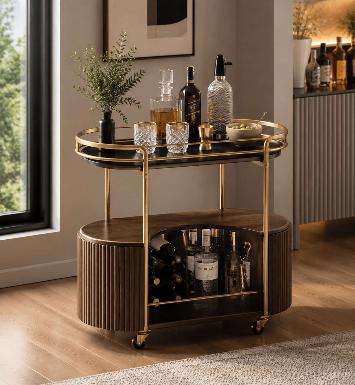Doravello™ Novelle Bar Cart Serving Station