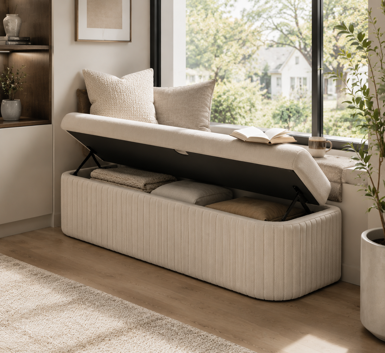 Doravello™ Arvella Window Seat Storage Bench