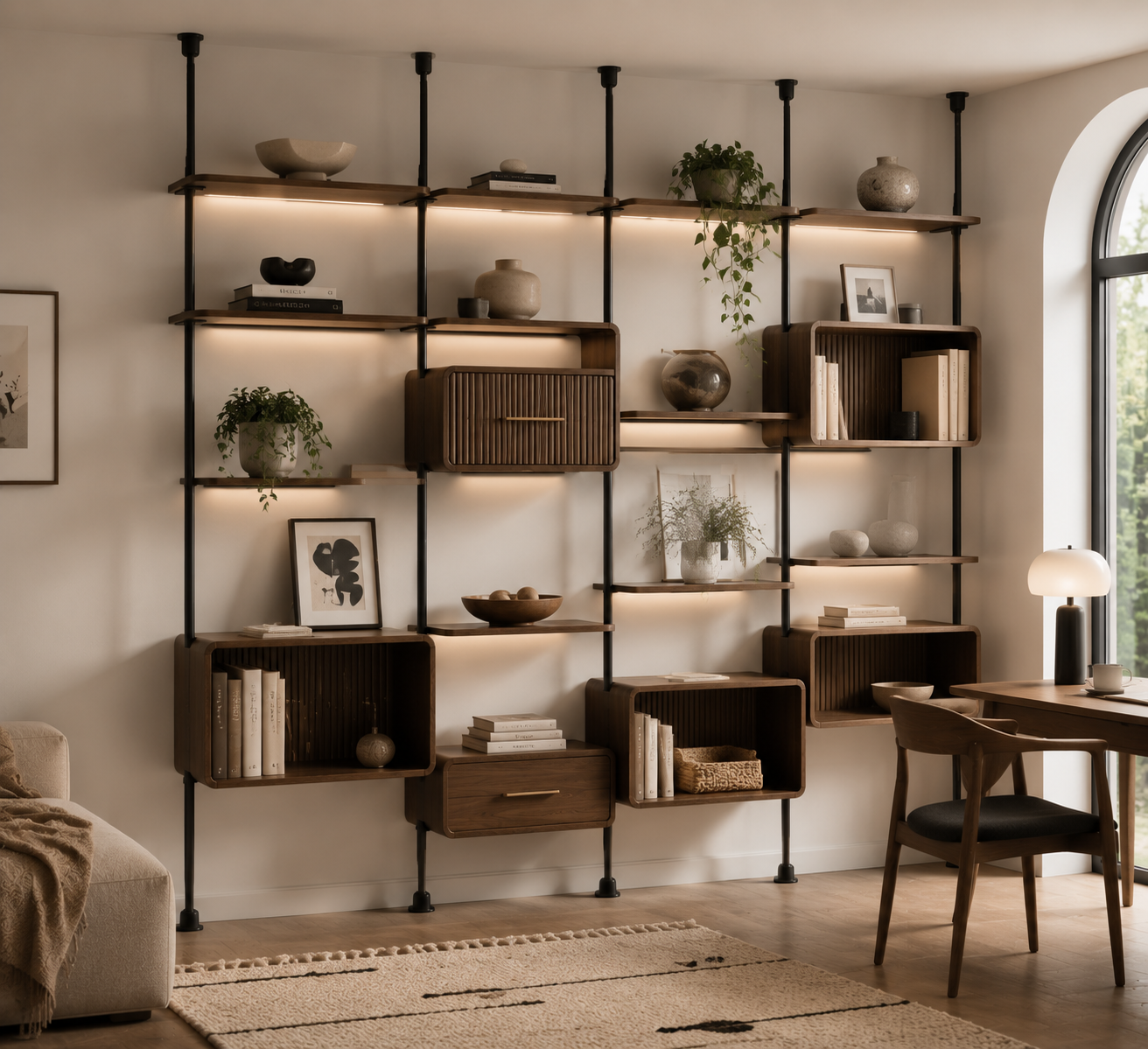 Doravello™ Orlina Modular Bookshelf Wall System